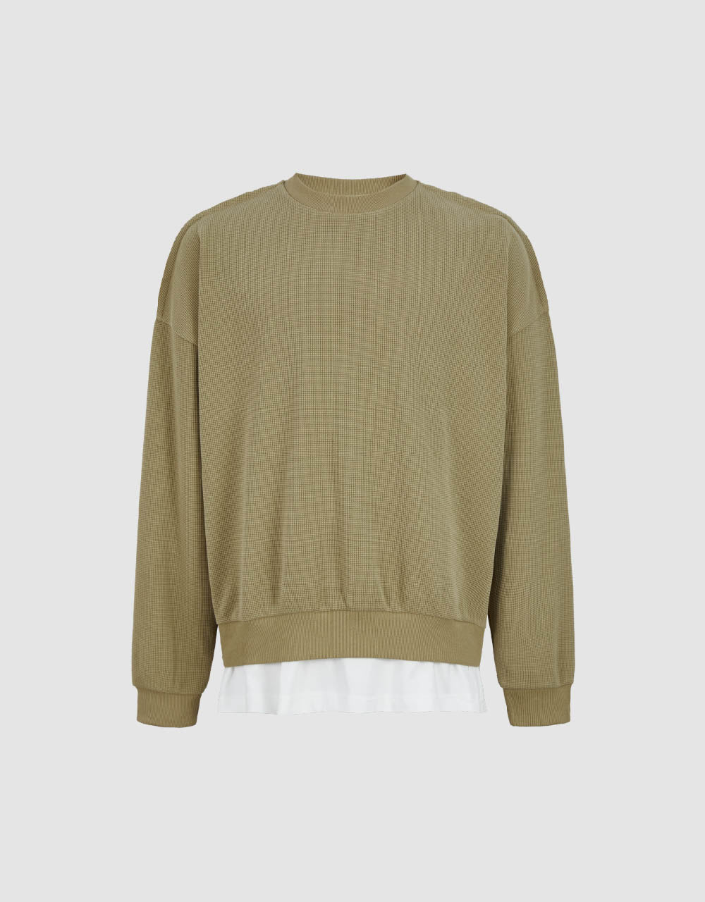 Drop Shoulder Sleeve Crew Neck Sweatshirt