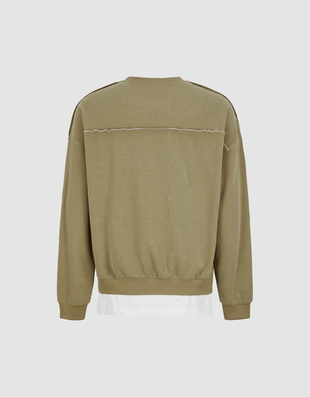 Drop Shoulder Sleeve Crew Neck Sweatshirt