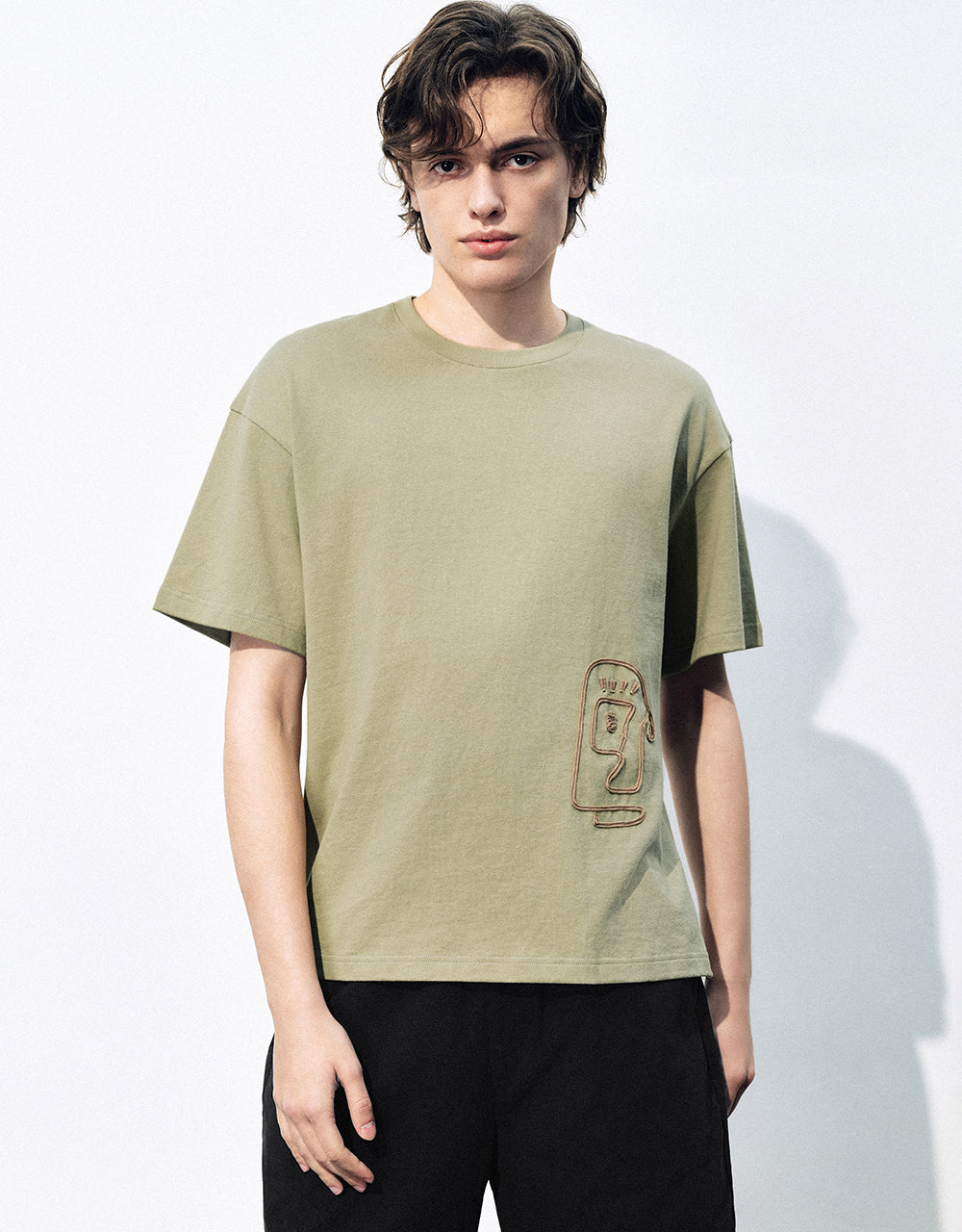 Crew Neck Straight T-Shirt