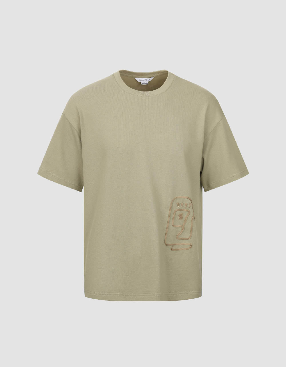 Crew Neck Straight T-Shirt