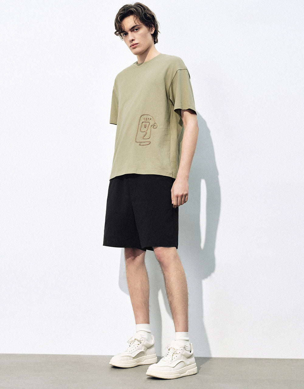 Crew Neck Straight T-Shirt