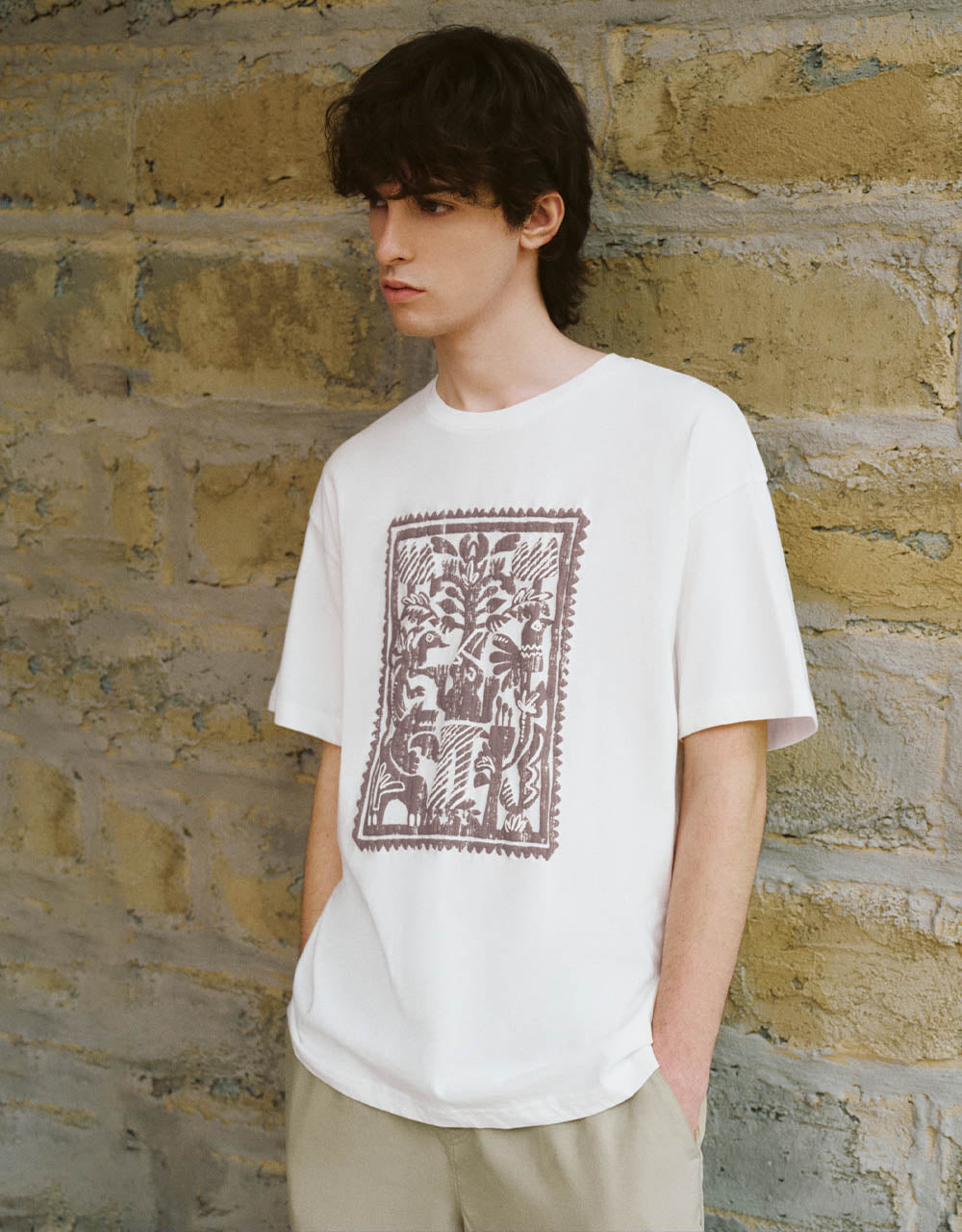 Printed Crew Neck T-Shirt