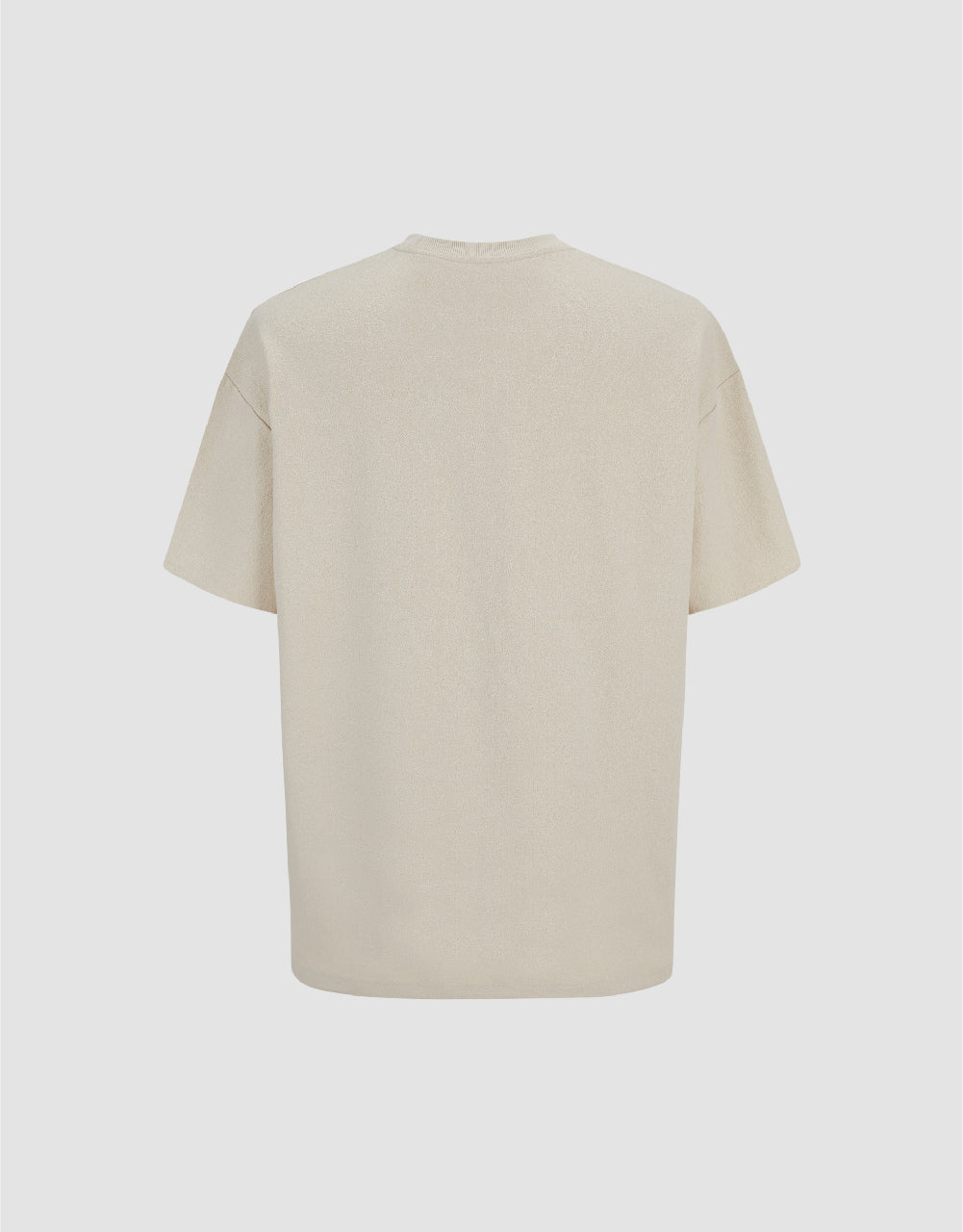 Two Toned Straight Crew Neck T-Shirt