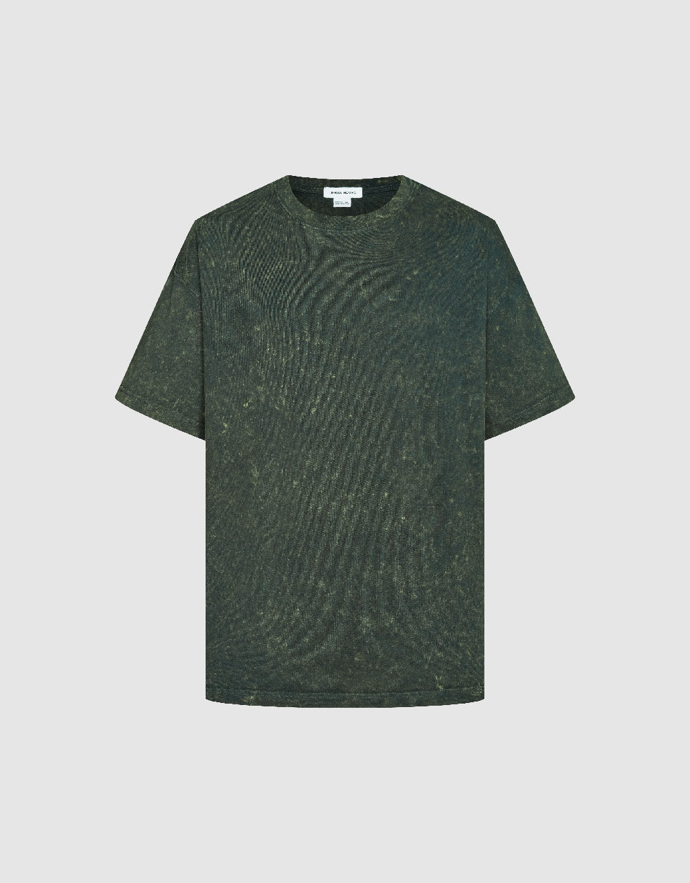 Textured Crew Neck Straight T-Shirt