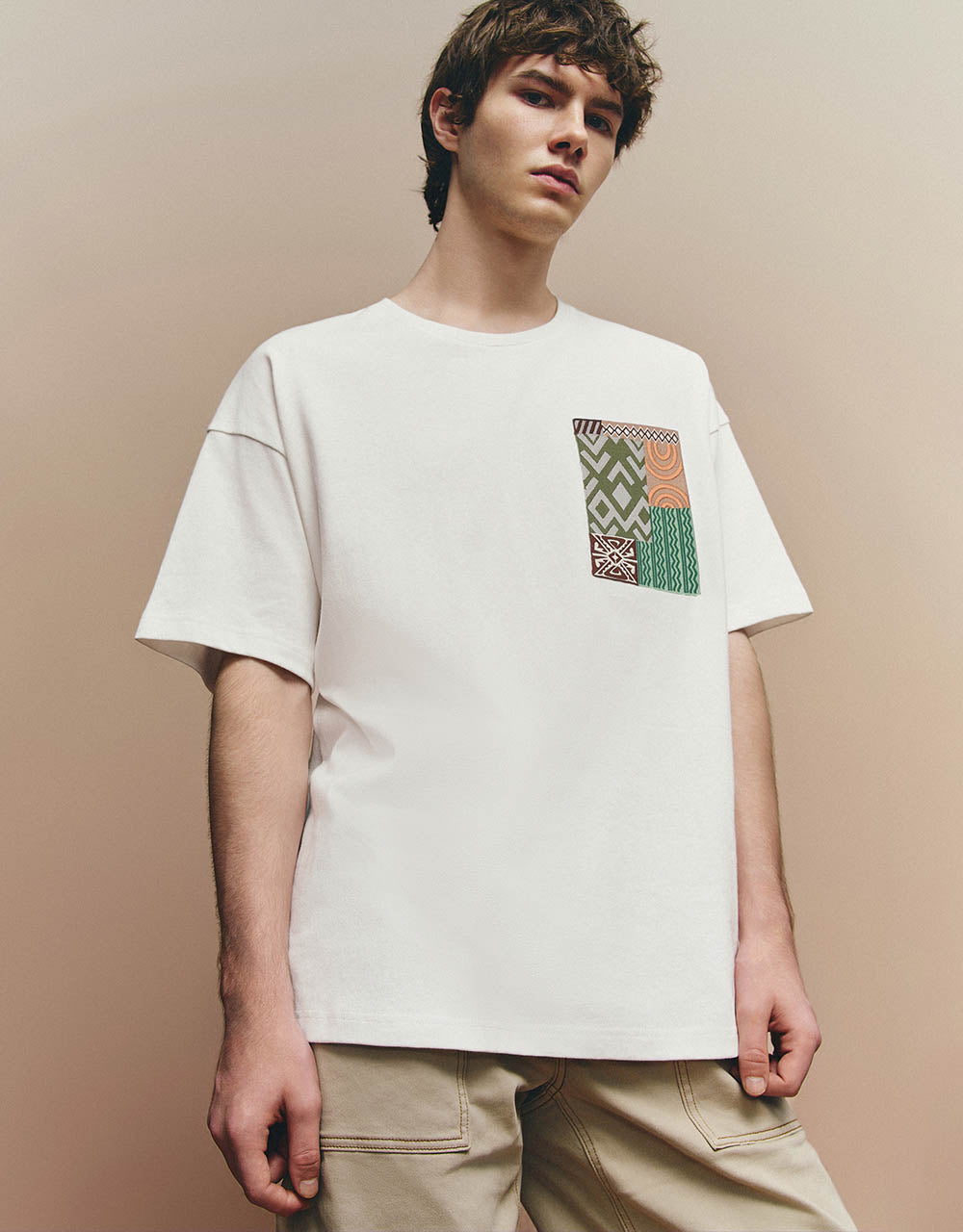 Crew Neck Loose Straight T-Shirt