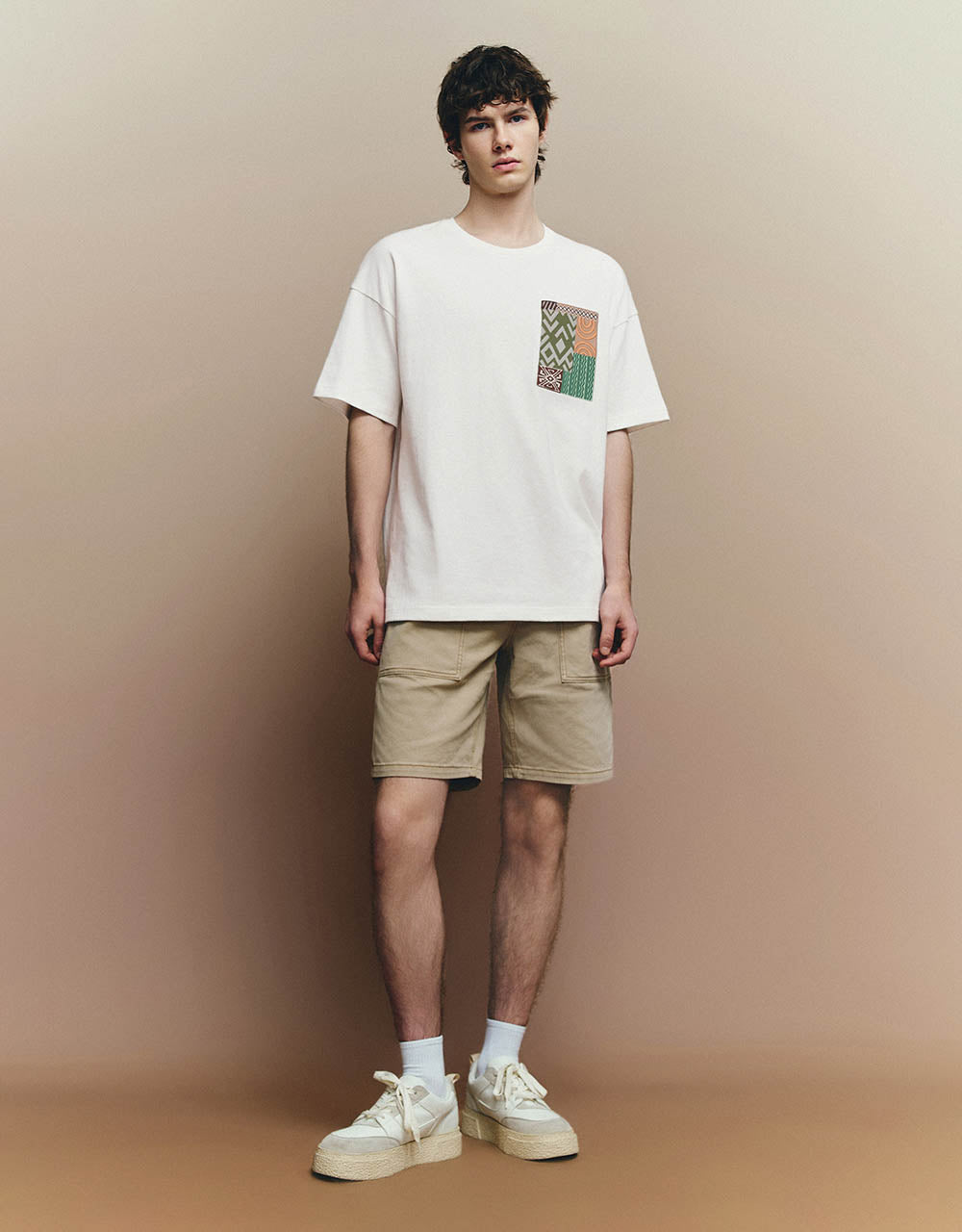 Crew Neck Loose Straight T-Shirt