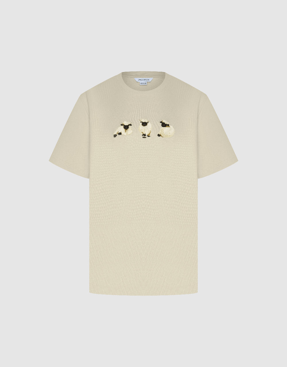 Animals Embossed Crew Neck T-Shirt