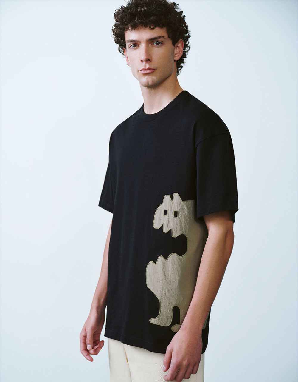 Printed Crew Neck Loose T-Shirt