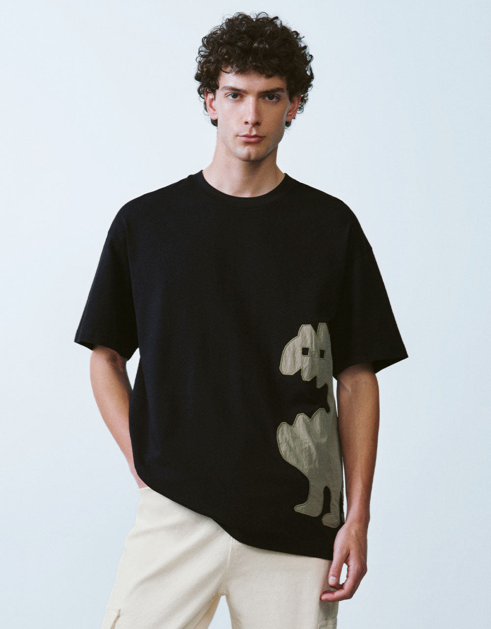 Printed Crew Neck Loose T-Shirt