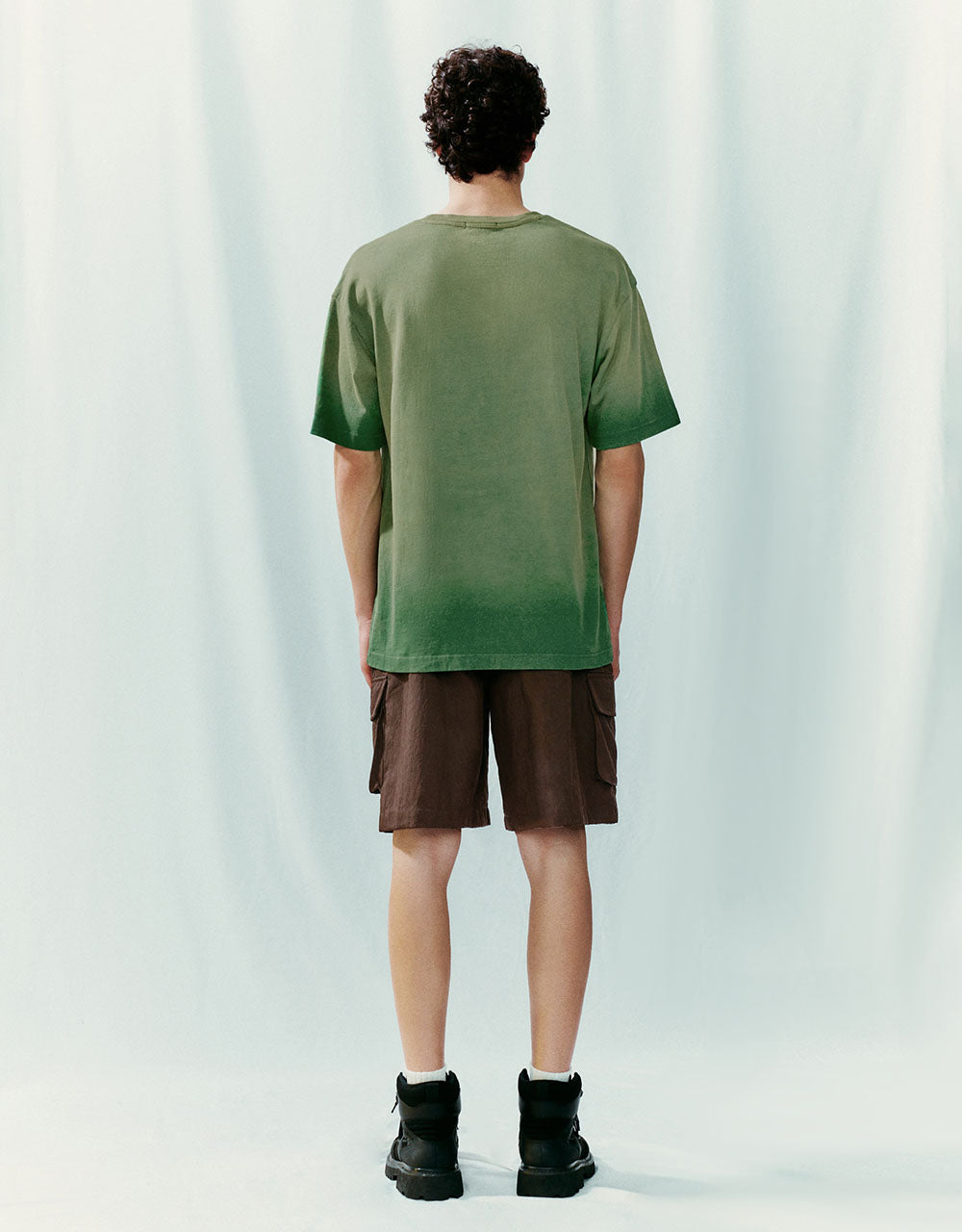 Gradient Crew Neck Loose T-Shirt