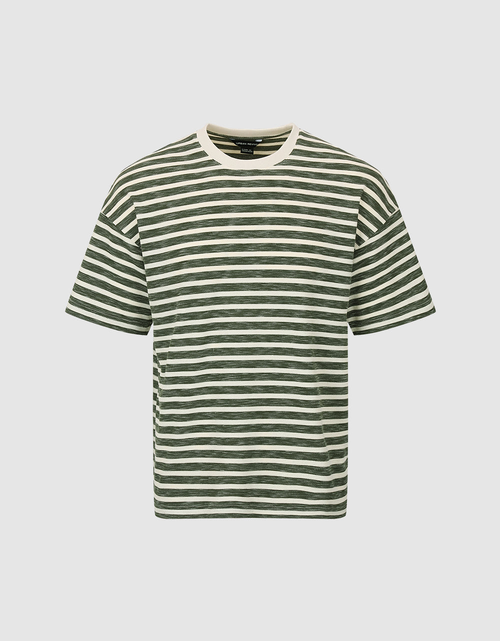 Striped Crew Neck Straight T-Shirt