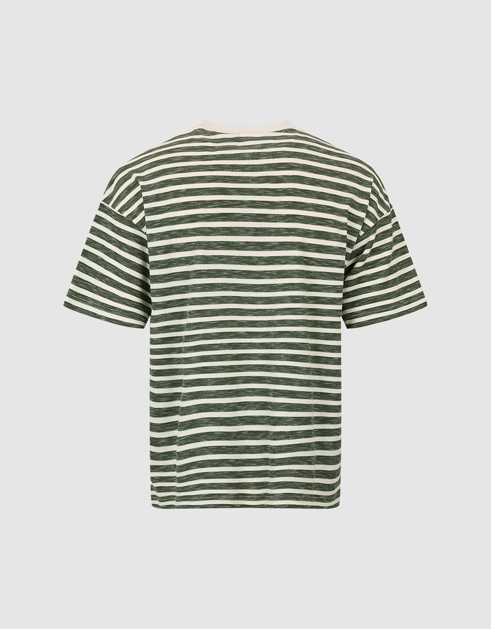 Striped Crew Neck Straight T-Shirt