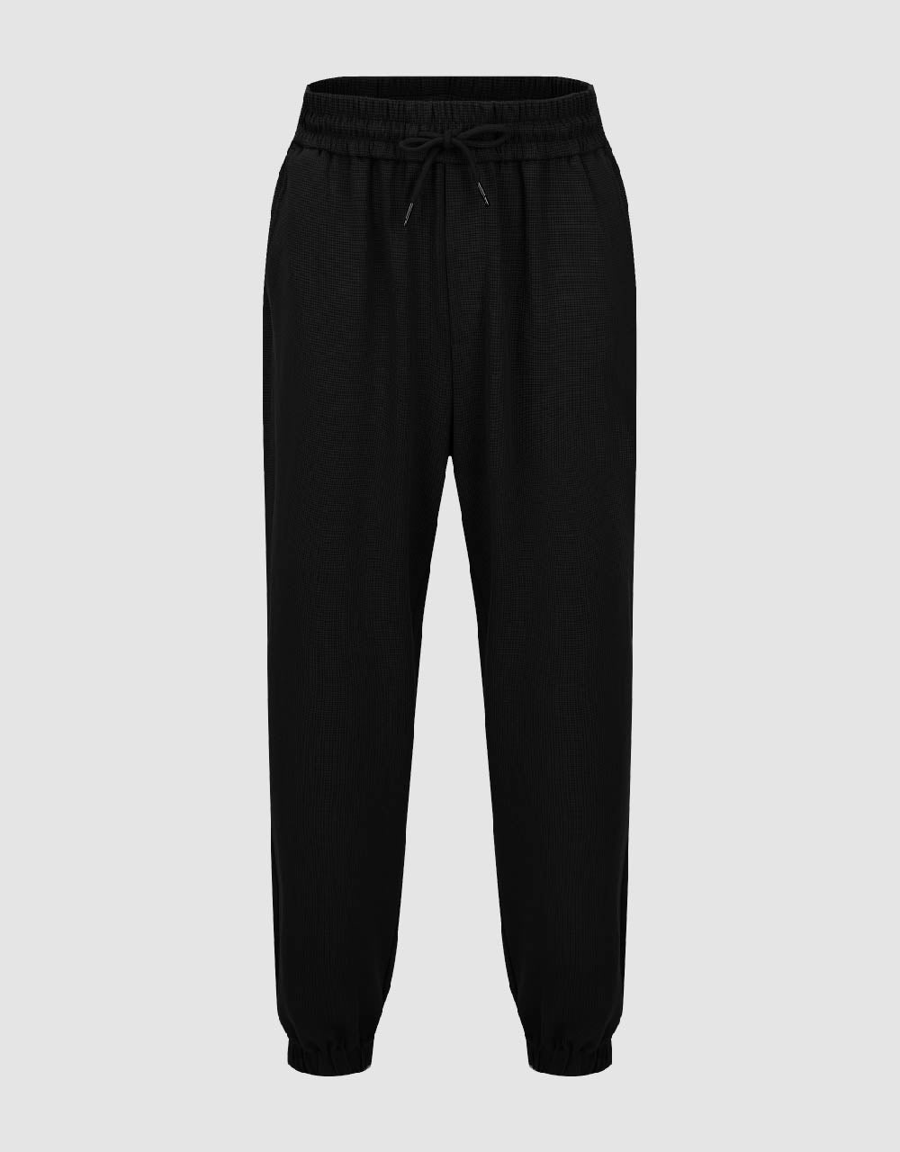 Elastic Waist Knitted Jogger Pants