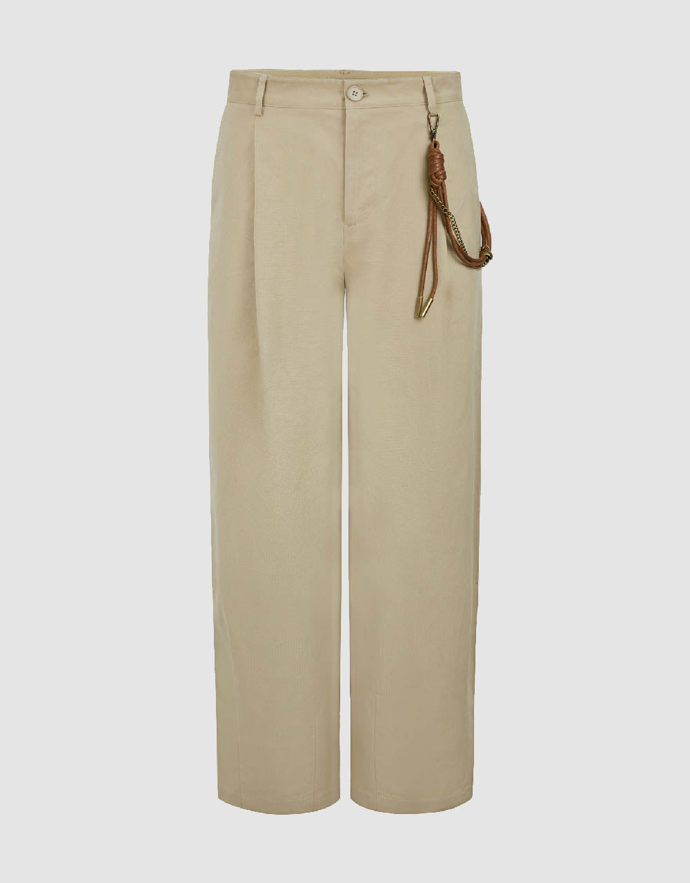 Straight Pants With Rope