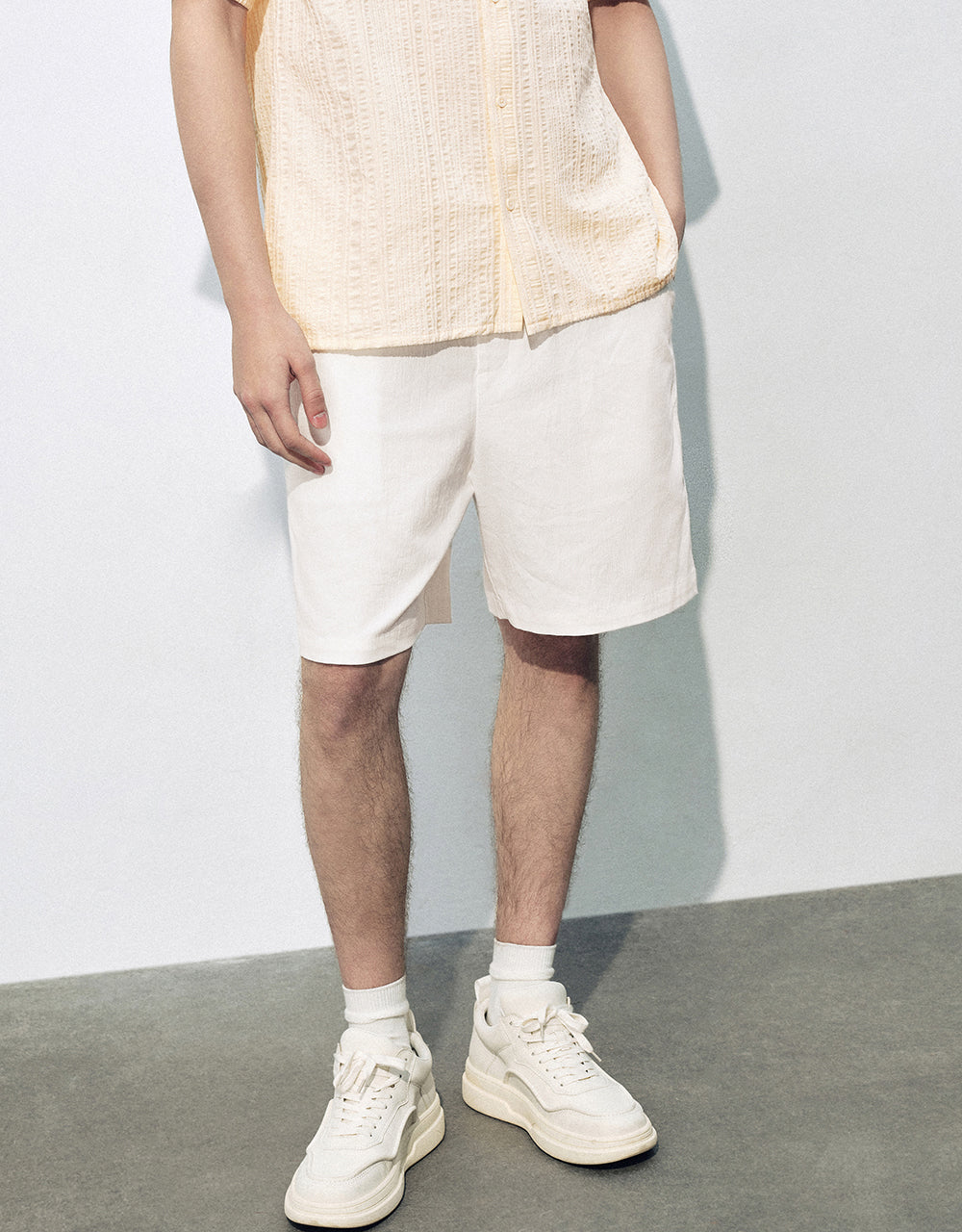 Drawstring Waist Shorts