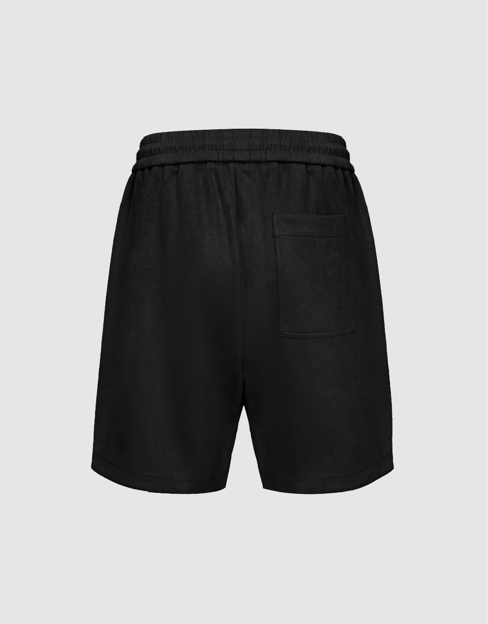 Drawstring Waist Knitted Shorts