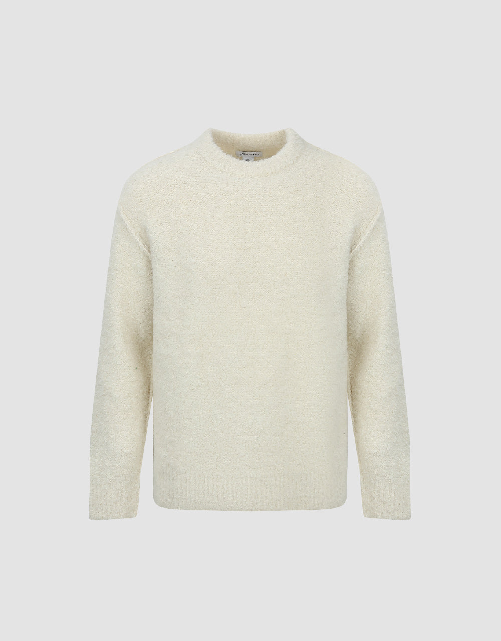 Crew Neck Furry Knitted T-Shirt