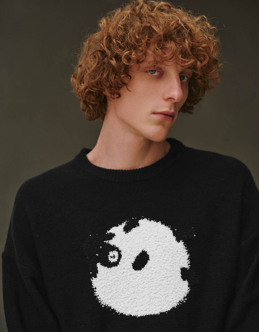 Sheep Embroidered Knitted T-Shirt