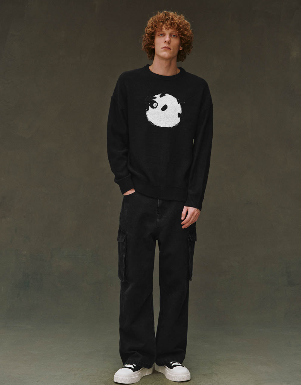 Sheep Embroidered Knitted T-Shirt