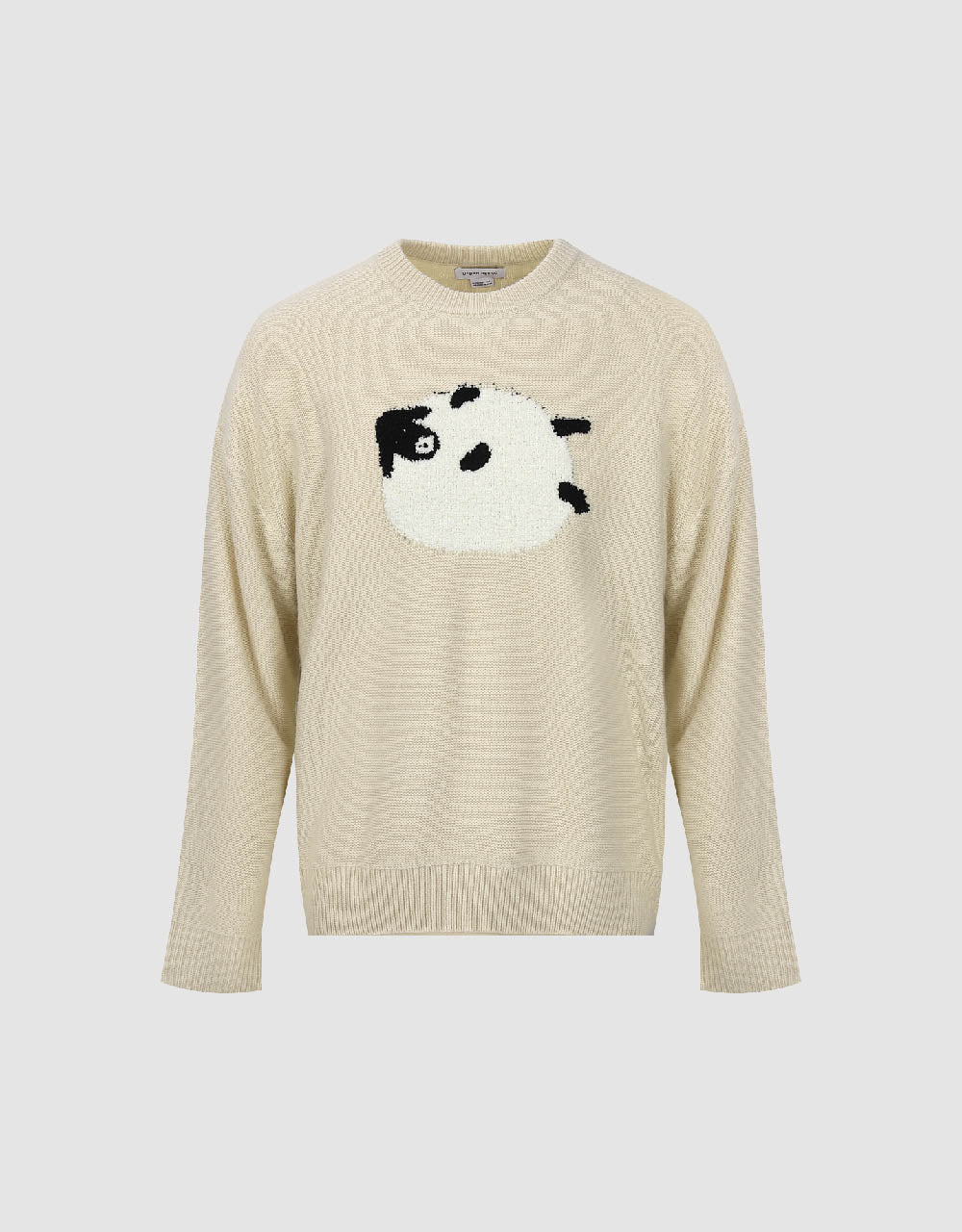 Sheep Embroidered Knitted T-Shirt