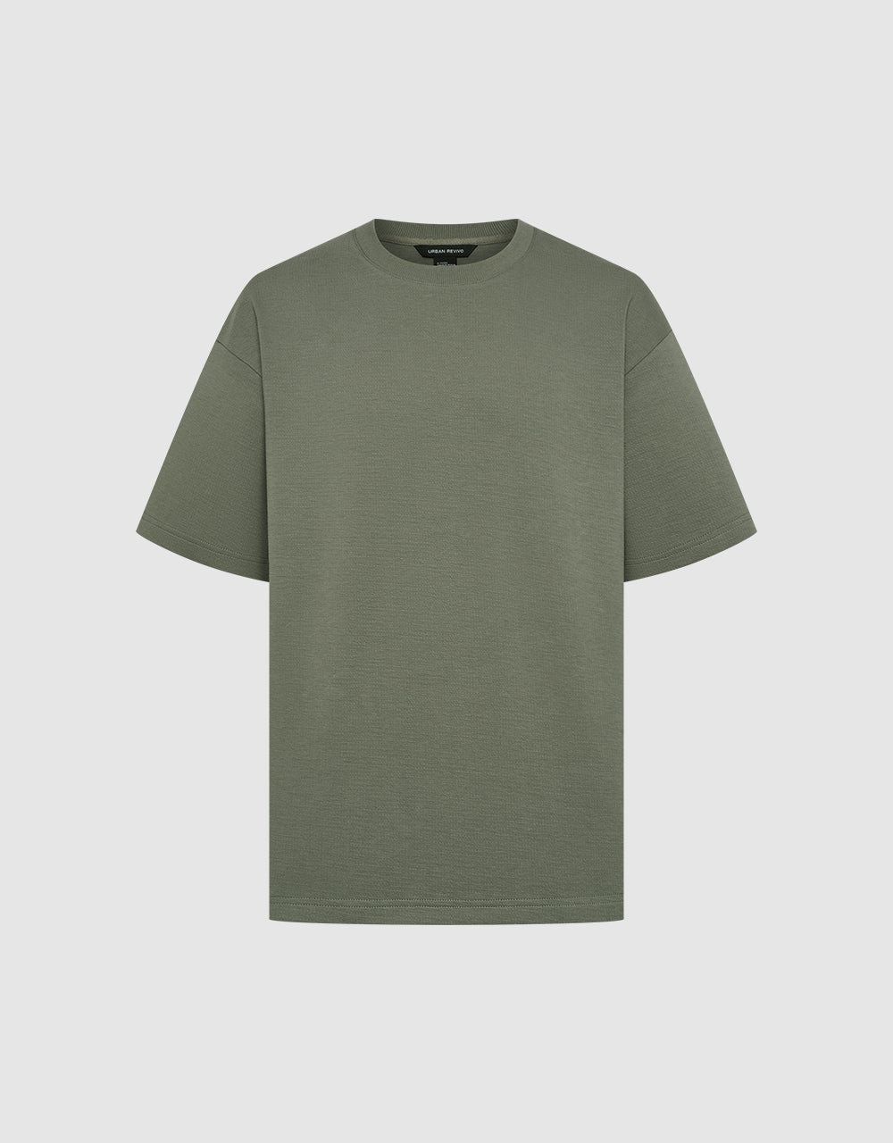 Textured Crew Neck Loose T-Shirt