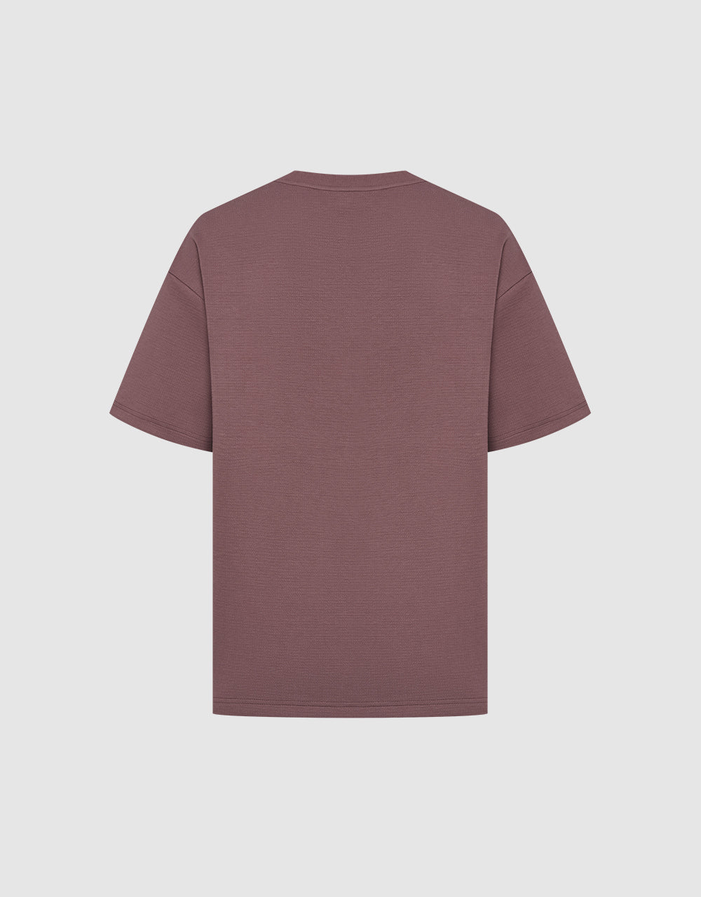 Textured Crew Neck Loose T-Shirt