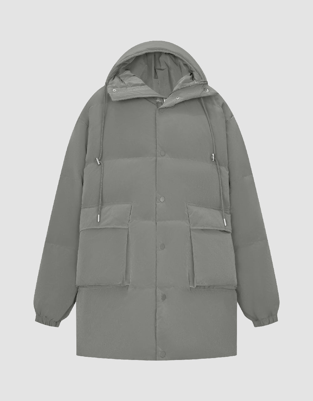 Hooded A-Line Down Jacket