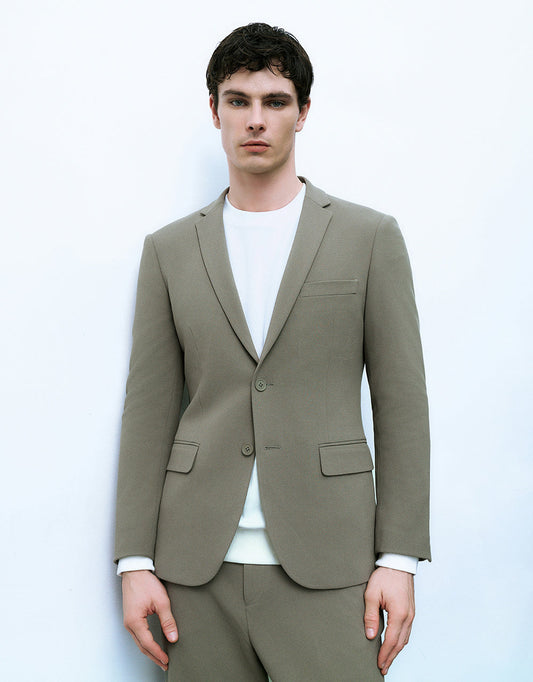 Notch Lapel Tailored Blazer