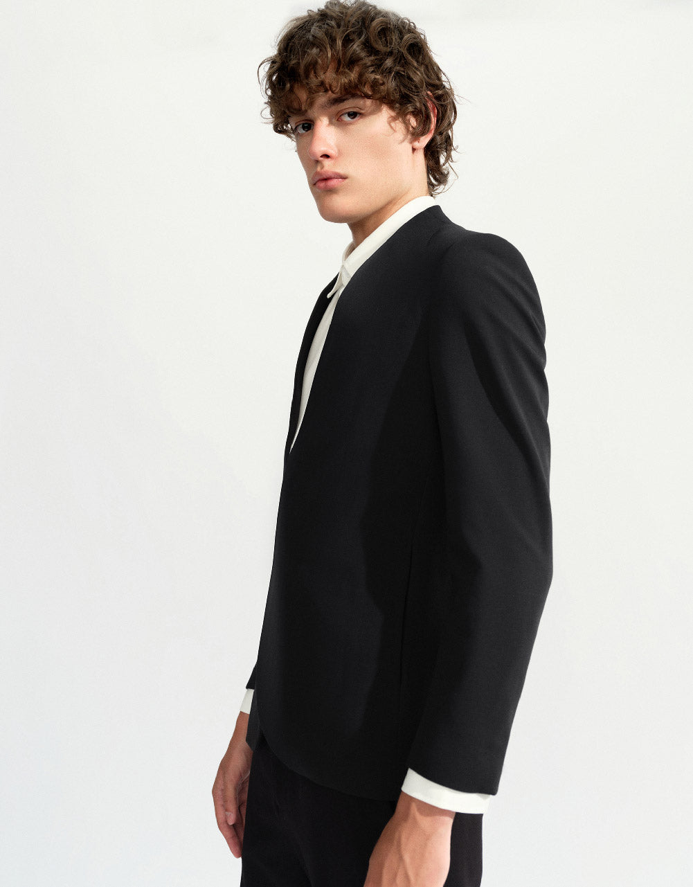 V-Neck Straight Blazer