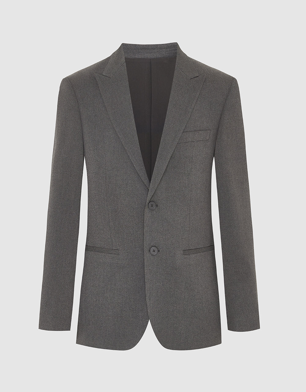 Peaked Lapel Straight Blazer