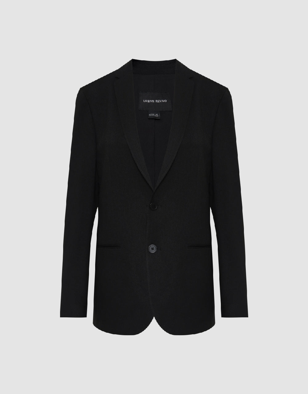 Notch Lapel Straight Blazer