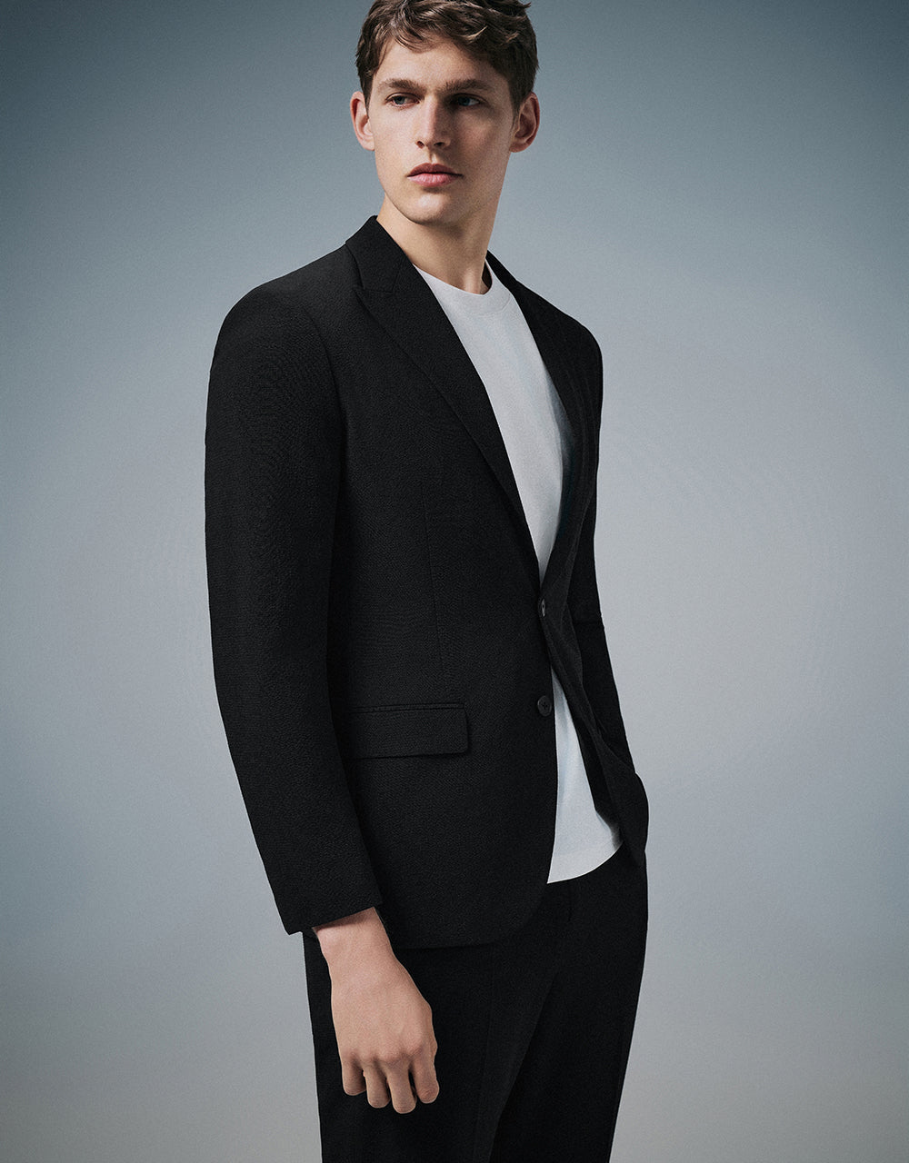 Notch Lapel Tailored Blazer