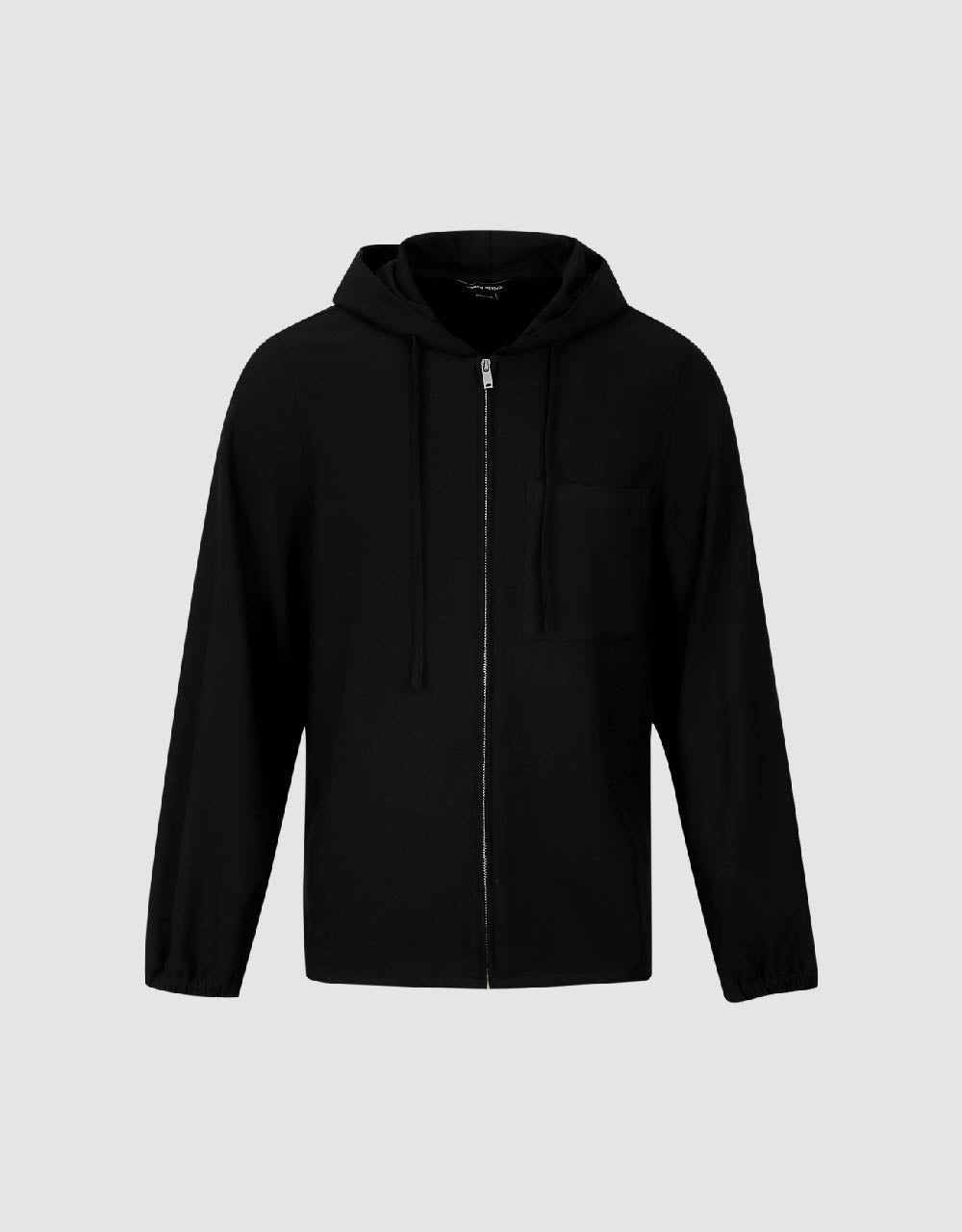 Zipper Front Hooded Jacket