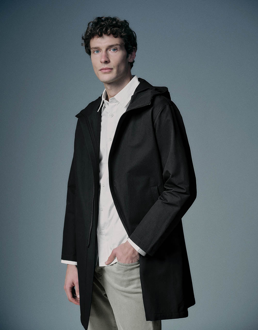 Hooded Trench Coat