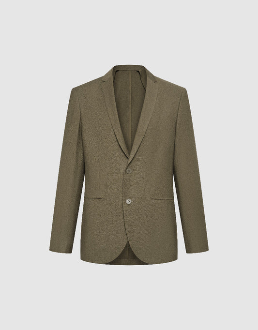 Notch Lapel Straight Blazer