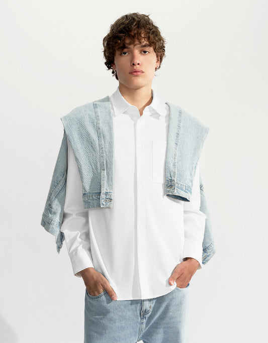 Button Up Straight Shirt