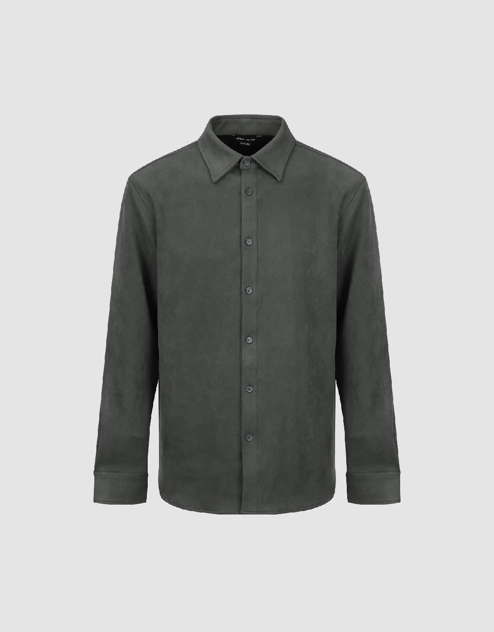 Button Up Vegan Leather Shirt