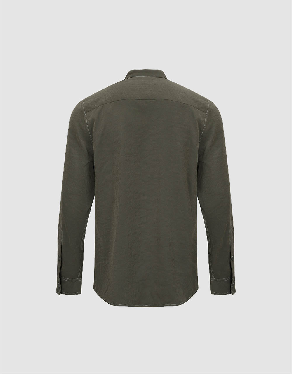 Crew Neck Straight Shirt