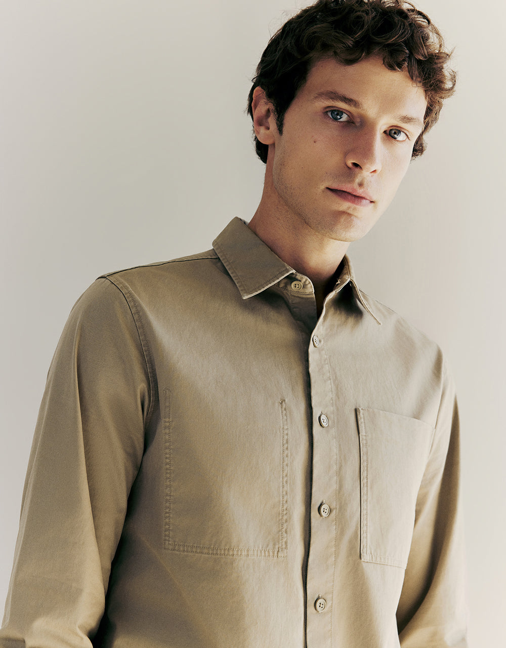 Button Up Straight Shirt