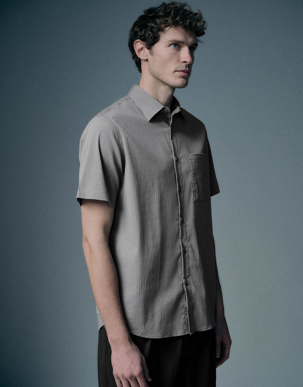 Button Up A-Line Shirt