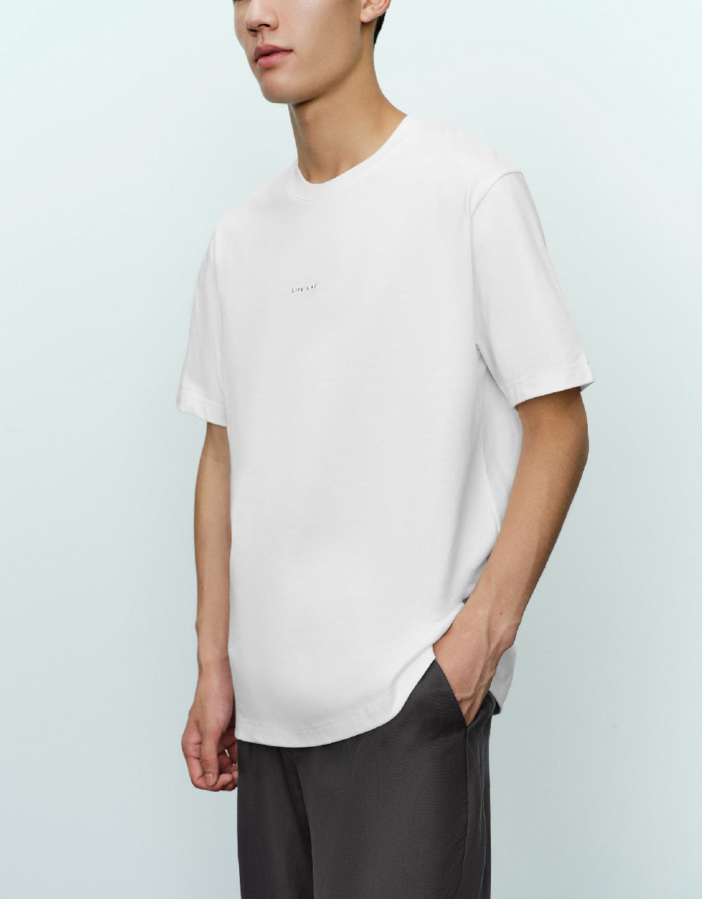 Crew Neck Straight T-Shirt