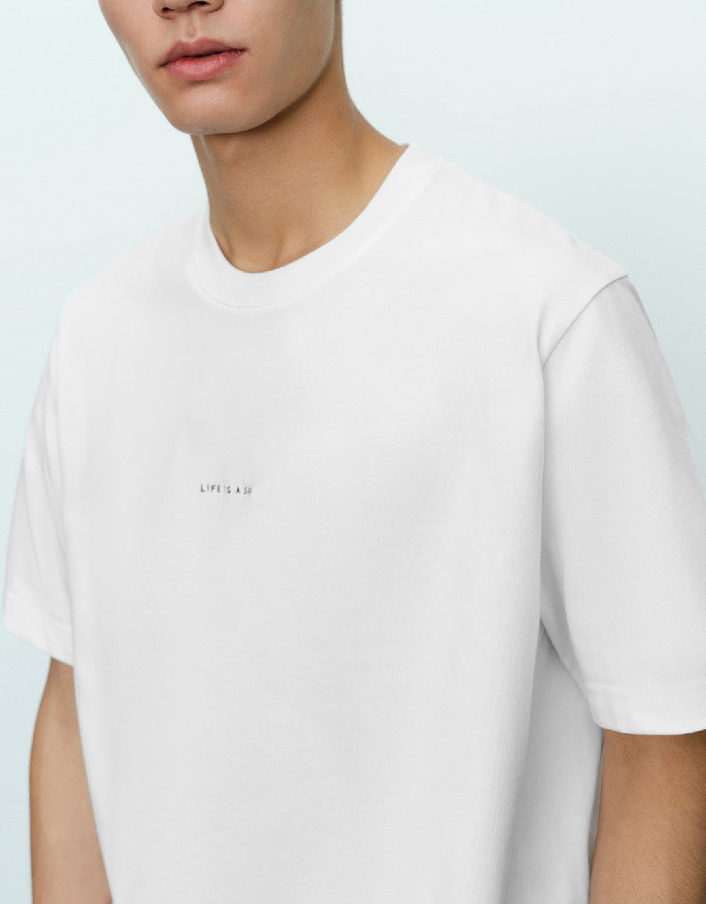 Crew Neck Straight T-Shirt