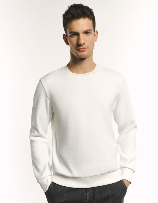 Crew Neck Straight Sweatshirt