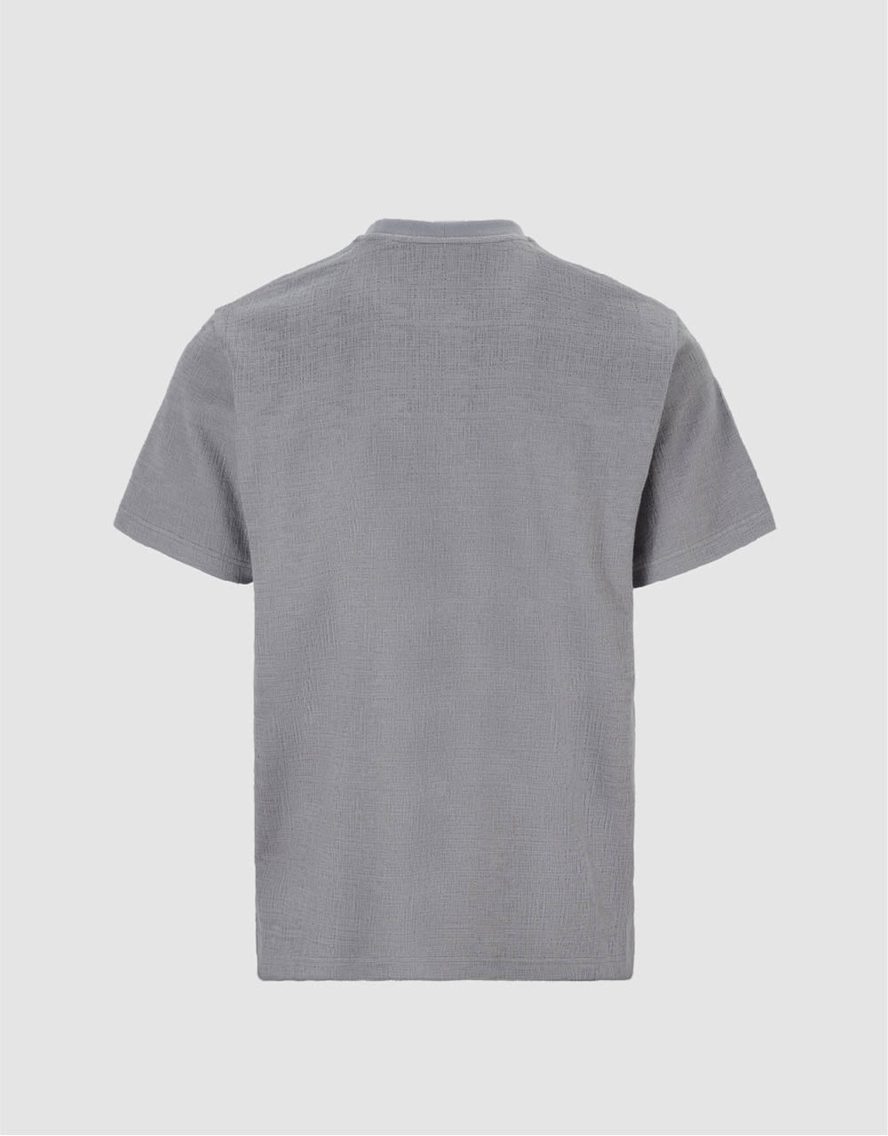 Textured Crew Neck Knitted T-Shirt