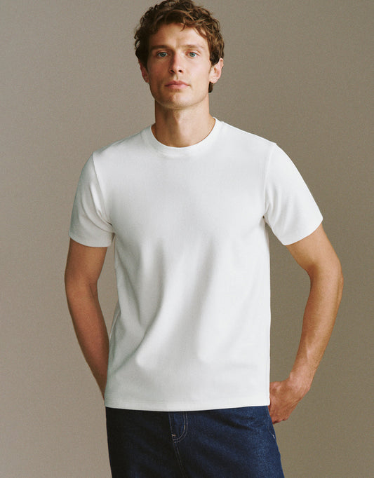 Crew Neck Knited T-Shirt