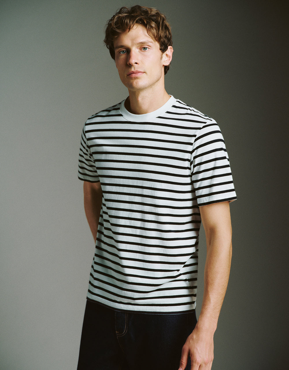 Striped Crew Neck T-Shirt