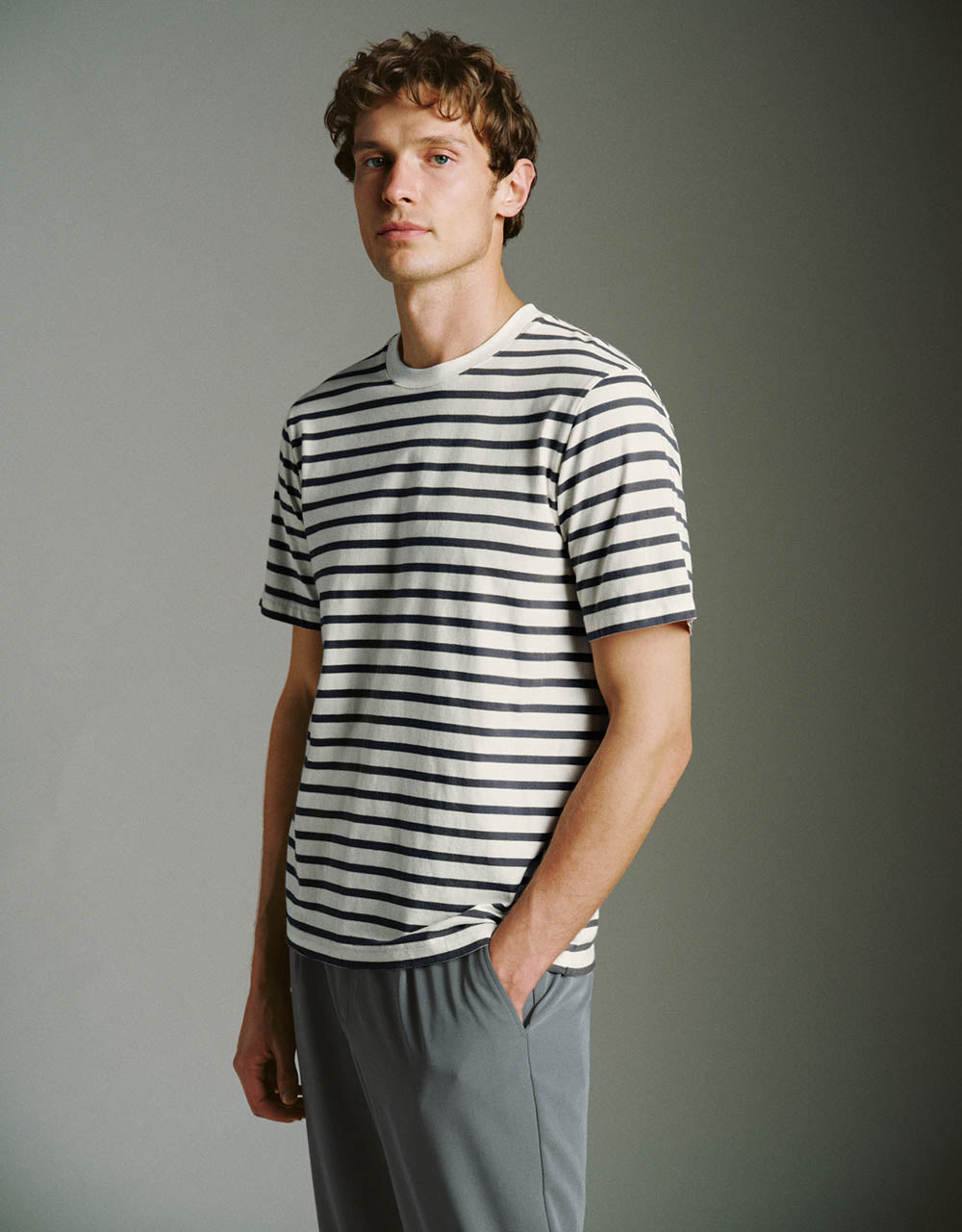 Striped Crew Neck T-Shirt