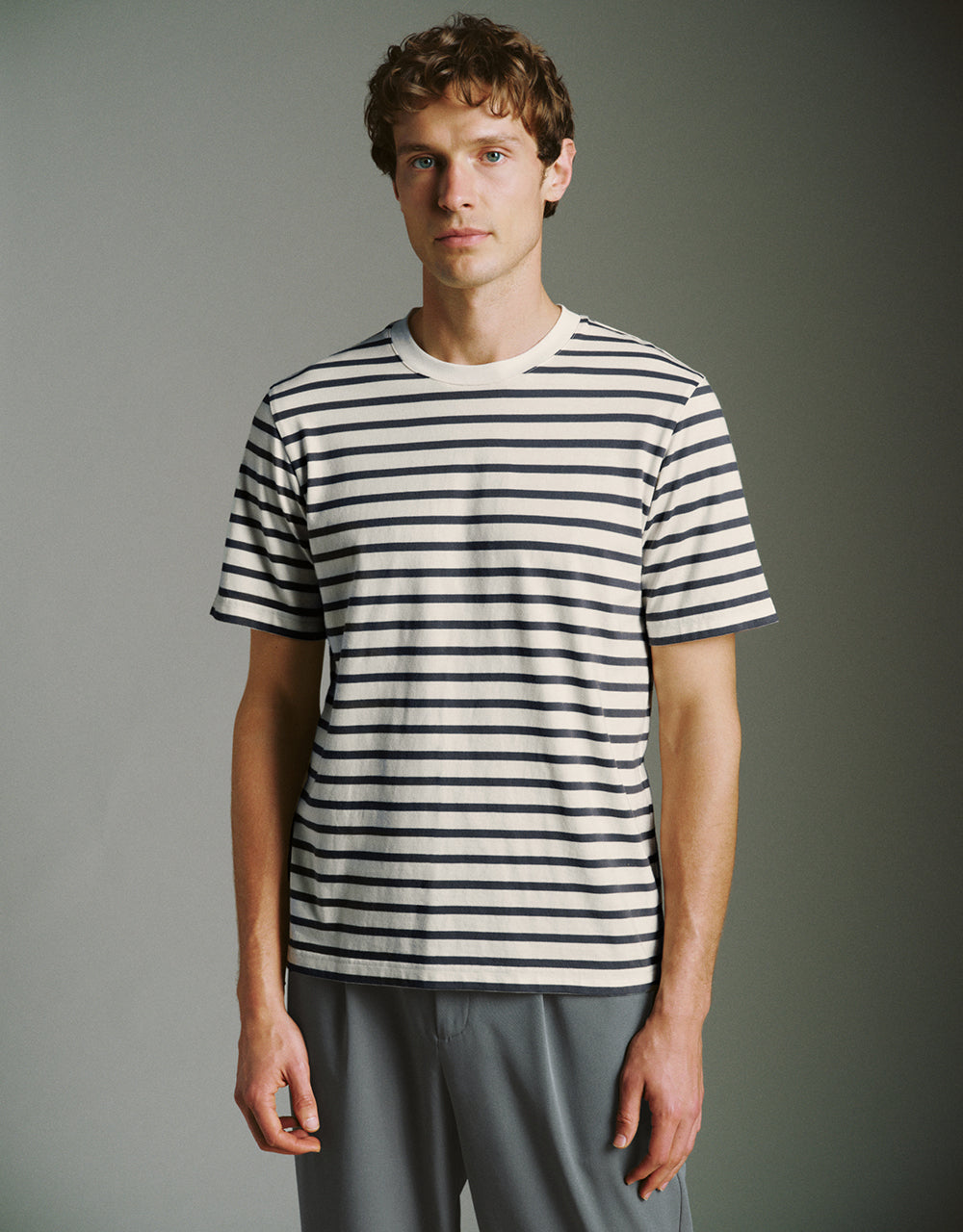 Striped Crew Neck T-Shirt