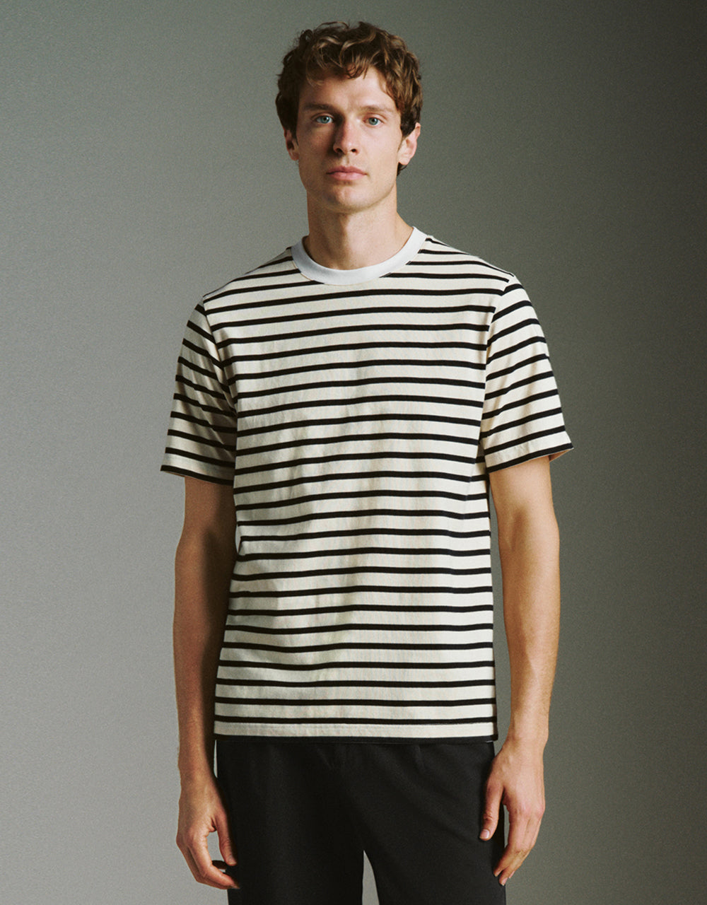 Striped Crew Neck T-Shirt