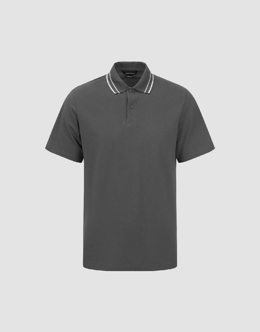 Button Half Placket Knitted Polo Shirt